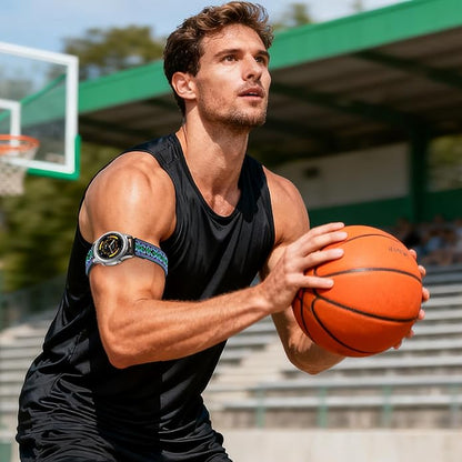 2 Pack Elastic Ankle/Arm Watch Bands Compatible with Garmin Venu 3/Venu 2/Vivoactive 4, Garmin Forerunner 570 47mm/265/255/255 Music, 22mm Sport Nylon Replacement Strap for Amazfit GTR 4/3/2