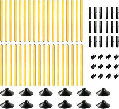 TNZMART 4.9 FT Agility Poles Adjustable Hurdles for Soccer Football Speed Training Equipment Track and Field