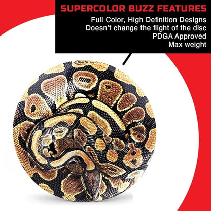 Discraft ESP Buzzz Supercolor Midrange Disc Golf Disc - Custom Design Discraft Discs - Straight Flying and Great for All Skill Levels - Free Mini Marker Included