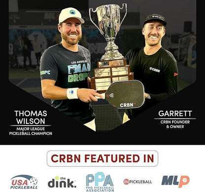 CRBN Pickleball Paddle Eraser, Best Carbon Fiber Pickle Ball Racket Cleaner, Fast & Easy Rubber Bar to Remove Ball Residue, Dirt, & Minor Scrapes/Scratches