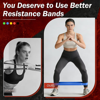 VanStretch Resistance Bands for Working Out, 5 Levels Exercise Bands Set