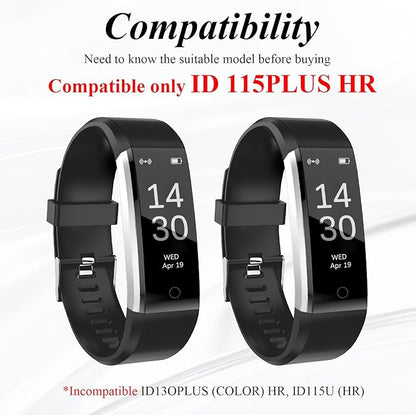 Watch Bands Replacement for ID115plus HR, Very Fit Pro Activity Fitness Tracker Wrist Bands Set, Multicolor Veryfitpro Smart Watch Strap Replacements