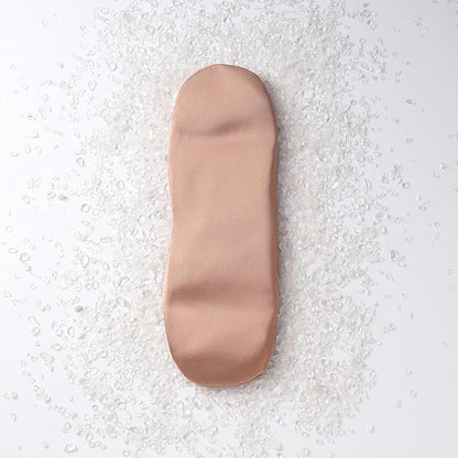 Weighted Eye Pillow for Relaxation, Sleeping, Yoga, SPA and Travelling, 100% Natural Clear Quartz,Cooling Eye Pillow, Reusable and Good Relaxation Gift for Women