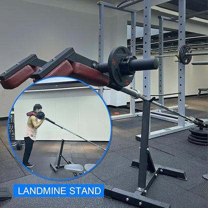 Viking Press Landmine Handle for 2-Inch Barbell, Hack Squat T-Bar Row Attachment Strength Training Accessories, Shoulder Press Landmine Attachment Equipment