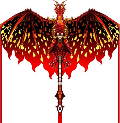 Mint's Colorful Life Dragon Kite for Kids & Adults, Easy to Fly Best Beach Kites for Beginners, 300ft Kite String Included