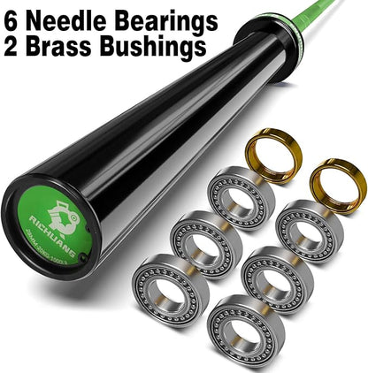 7ft Olympic Barbell, Weightlifting Barbell 28mm 45lb - 500/700/1000lbs Capacity with Smooth Spinning Sleeves, Olympic Bar Fits 2" Olympic Plates, for Snatch Clean Jerk - Home Gym Training