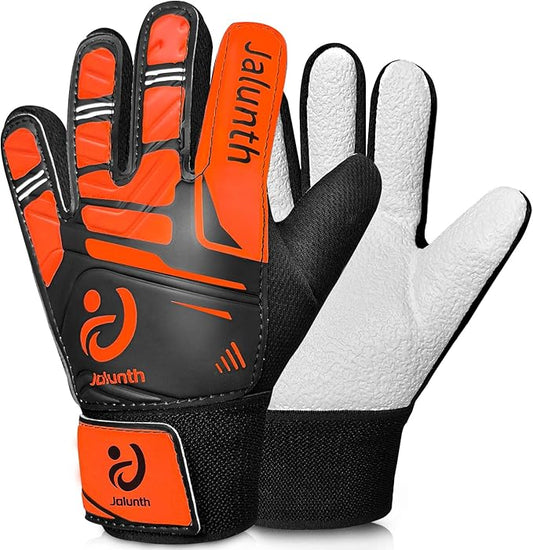 Jalunth Soccer Goalie Gloves Kids Youth Goalkeeper Field Player Gloves Boys Girls Training Grip