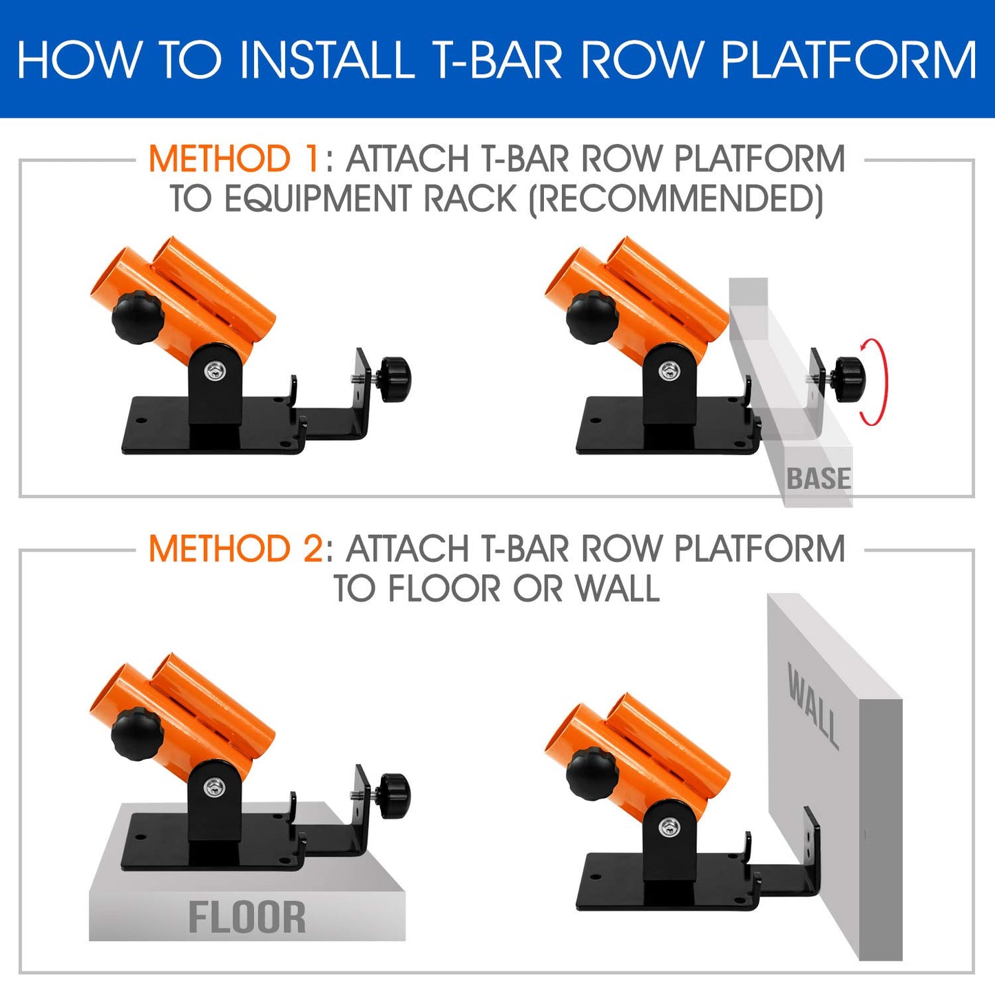 Yes4All Landmine Attachment for Barbell, Adjustable T Bar Row Attachment, Heavy Duty 360-Degree