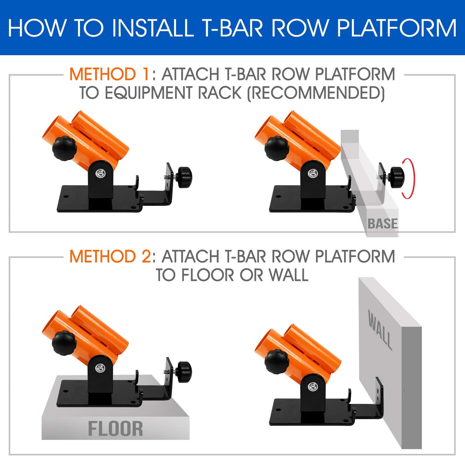 Yes4All Landmine Attachment for Barbell, Adjustable T Bar Row Attachment, Heavy Duty 360-Degree