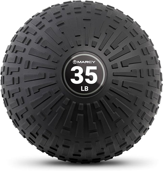 Marcy Slam Ball, 10–50 lbs Dead Weight, Non-Bounce, Sand-Filled Medicine Ball with Durable PVC