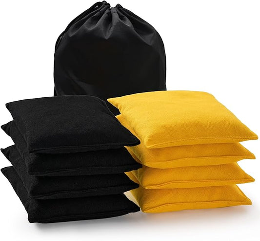 Cornhole Bags Set of 8 Regulation Corn Hole Bean Bags for Cornhole Game, Professional Weather