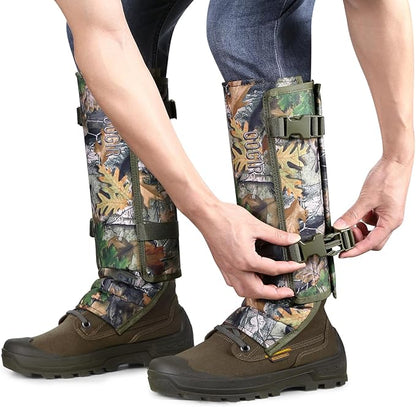 QOGIR Snake Gaiters 3 Pack: Durable Snake Guards for Hunting, Snake Gaiter Leggings for Men & Women, Snake Bite Protection for Lower Legs, Snake Proof Gaiters
