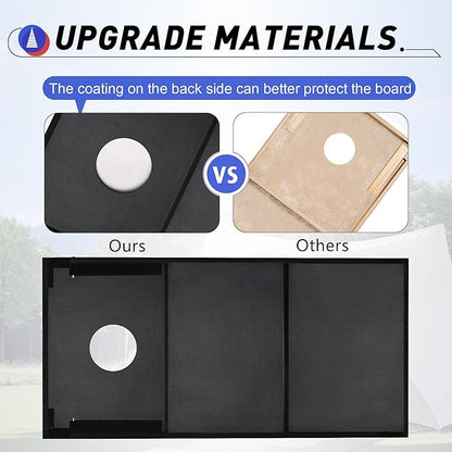 4x2 Ft Cornhole Boards Set, Premium Regulation Size Cornhole Boards with 8 All-Weather Bean Bags, Carrying Case and Scoreboard