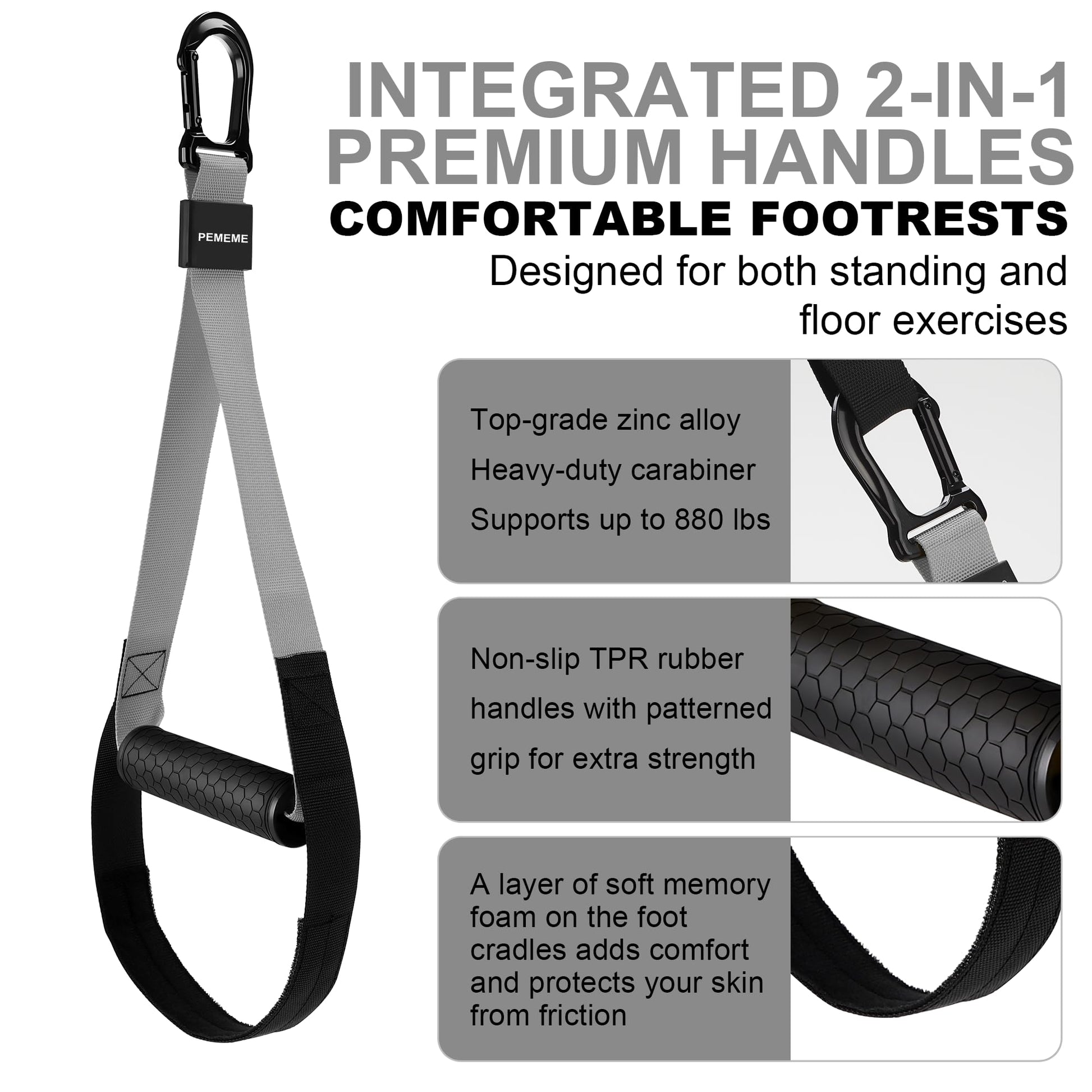 Home Resistance Training Kit with Adjustable Suspension Straps for Workouts