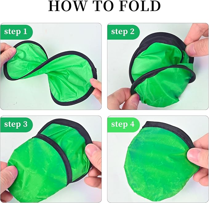 40 Pcs Foldable Flying Disc Fans Set Beach Flying Disc for Fun Birthday Party Foldable Frisbee for Summer Outdoor Activity Game