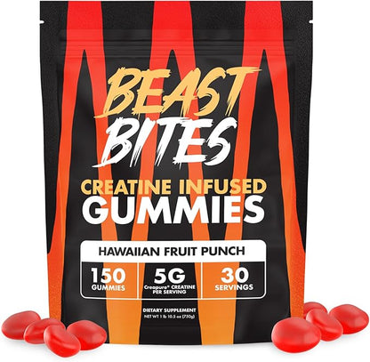 Creatine Infused Gummies - 5g Creapure Creatine Monohydrate Per Serving - NSF Certified for Sport - 30 Servings