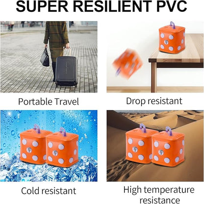 Travel Dumbbells, Water Filled Dumbbells Set, Fitness Exercise Dice 15/20 lbs, Portable Fitness Equipment, Fun for Strength Training, Core Training