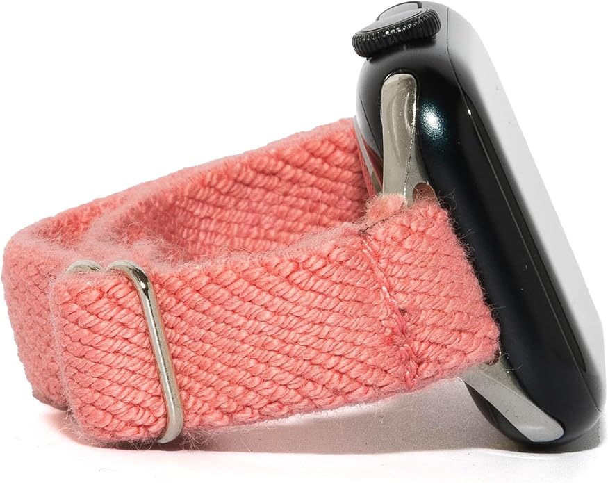 Braxley Bands - Organic Cotton Watch Bands For Women and Men, Compatible With All Apple Watch Sizes and Series - Washable, Sweat-Absorbent, Breathable Fit, Elastic Smart Watch Bands