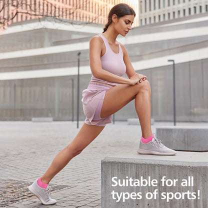PAPLUS Ankle Compression Socks for Women, 6 Pairs Cushioned Running Socks