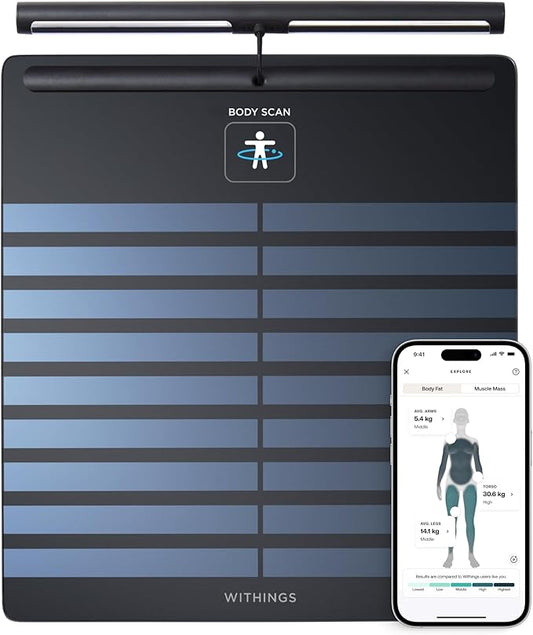 WITHINGS Smart Scales for Body Weight, FSA or HSA Eligible, Body Analysis, Fat Content, Muscle