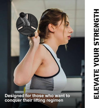 Cast Iron Plate Weights by Tribe WOD- Gym Weights for Men and Women, Cast Iron Plate Weights 1 of 2, Rubber and Steel Weights for Lifting (1 Plate)