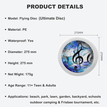 Rainbow Flower Outdoor Flying Disc Abstract Colorful Floral Ultimate Disc 175g for Boys Girls Men Women Birthday Christmas