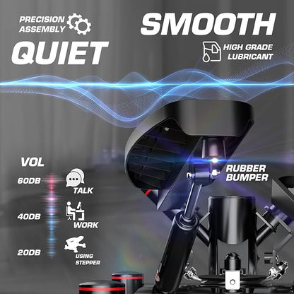 KeppiFitness Steppers for Exercise at Home, Stair Stepper with Resistance Bands for Home Cardio Exercise - FITSTEP Series