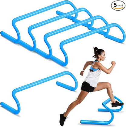 5 Pcs Speed Agility Training Hurdles Detachable Durable Equipment Plyometric and All Purpose Speed Training Hurdle Equipment for Athletes Soccer Basketball
