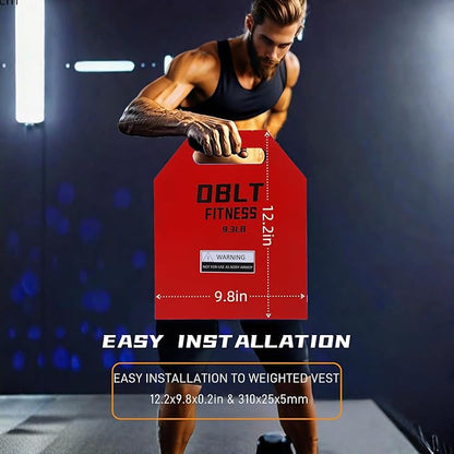 OBLT Weight Vest Plates for Full-Body Strength Training-5.5/9.3/14/19 LBS Suitable Crossfit,Outside and Fitness Man& Women