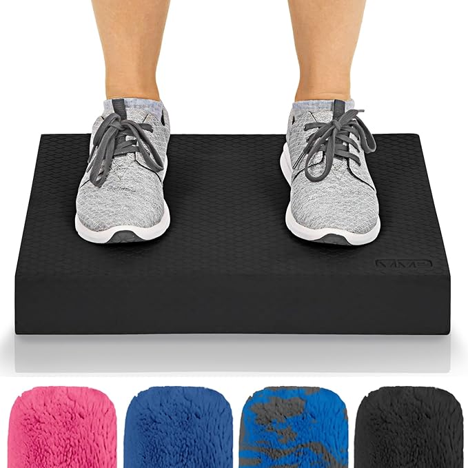 Vive Balance Pad - Foam Large Yoga Mat Trainer for Physical Therapy, Stability Workout, Knee and Ankle Exercise, Strength Training, Rehab - Chair Cushion for Adults, Kids, and Travel