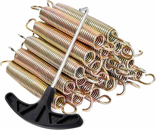 20pcs Trampoline Springs 5.5/6.5 Inch Heavy Duty Galvanized Steel High Tensile Replacement Kit with T-Hook,Trampoline Accessories