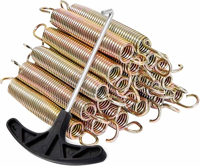 20pcs Trampoline Springs 5.5/6.5 Inch Heavy Duty Galvanized Steel High Tensile Replacement Kit with T-Hook,Trampoline Accessories