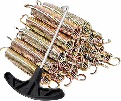 20pcs Trampoline Springs 5.5/6.5 Inch Heavy Duty Galvanized Steel High Tensile Replacement Kit with T-Hook,Trampoline Accessories
