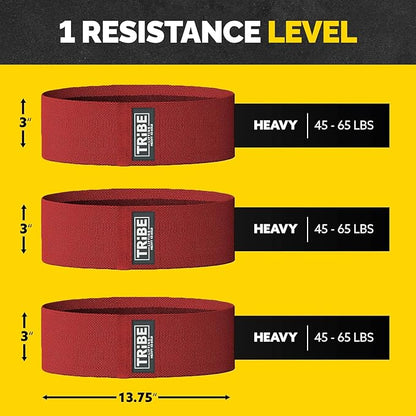 Fabric Resistance Bands for Legs - Workout Bands Resistance Bands for Men and Women - Booty Bands for Working Out - Exercise Bands Resistance Bands Set - Elastic Bands for Exercise