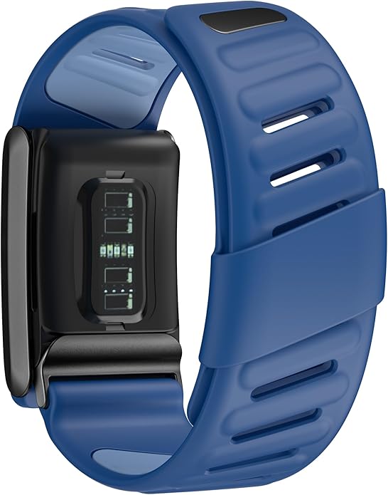 Comfort Durable Silicone Wristband Compatible with WHOOP 4.0 Band, Soft Silicone Sports Loop Strap for Men & Women, with U Shapped Connector