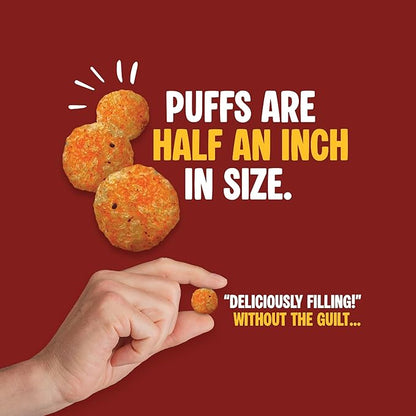 Twin Peaks Protein Puffs - (Mesquite Barbecue), Keto Friendly, Low Carb Snack (300g, 21g Protein, 2g Net Carbs, High Protein, Healthy Crunchy Snack)