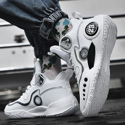 Boys Basketball Shoes Breathable Indoor Athletic Shoes Youth Outdoor Fashion Sneakers Comfortable Basketball Shoes for Girls