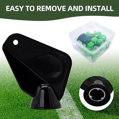 Soccer Cleat Studs, Replacement TPU Football Spikes with Wrench, Lightweight & Durable for Adidas Firm Ground Boots, M6 Thread 8x6mm + 4x9mm, 12PCS