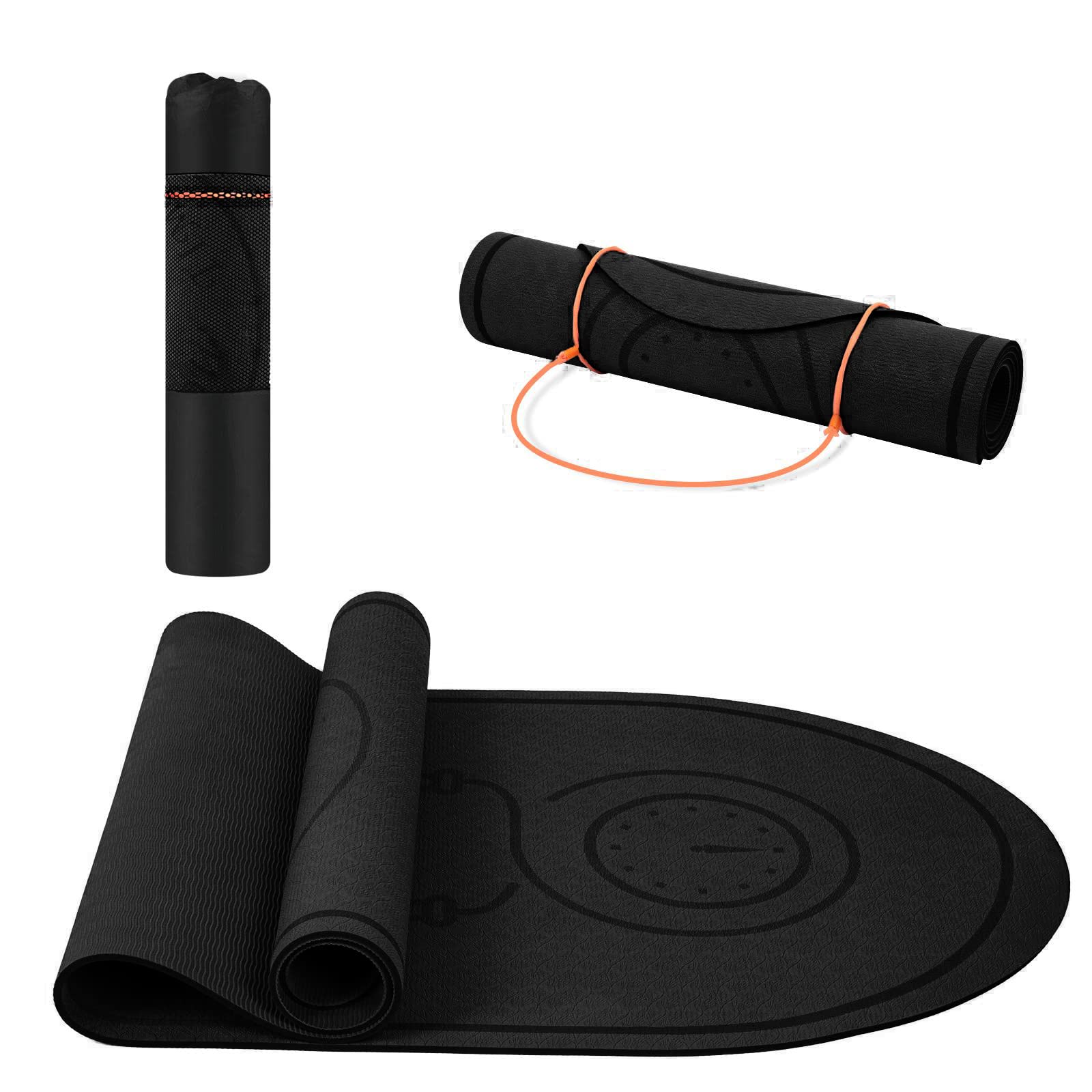 dofopo Jump Rope Mat 71"x24" Larger Non-Slip Indoor Outdoor Exercise Fitness Mat,High-Density