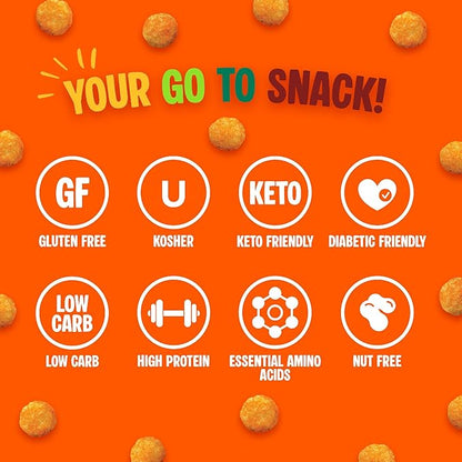 Twin Peaks Ingredients Low Carb, Keto Friendly Protein Puffs, (Variety Pack, 2.1 Ounce), 2 Servings, 3 Pack (60g, 42g Protein, 4g Carbs)