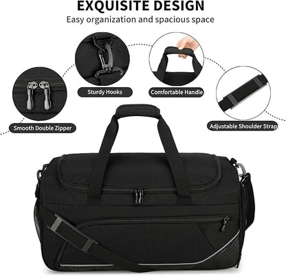 Urbanstand Gym Bag for Men - 50L Sports Duffle Bag with Shoe Compartment, Large Carry On Weekender Duffle Bag for Fitness, Camping, Sport, Travel, Swimming