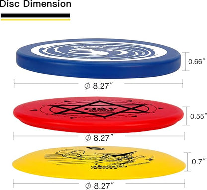 NQV Disc Golf Set with Bag,Disc Golf Beginner Set,6 Pack Flying Discs with Putters Drivers Mid Ranges+1 Disc Golf Bag for Beginners
