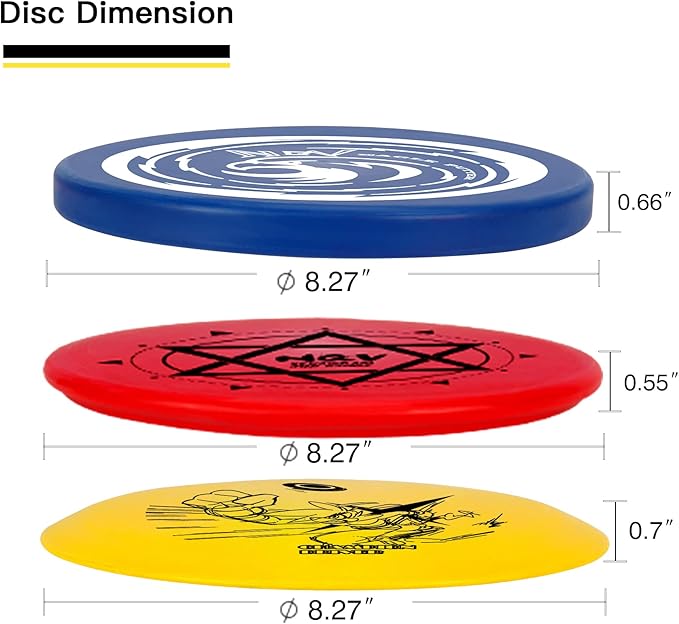 NQV Disc Golf Set with Backpack,Disc Golf Beginner Set,12 Pack Flying Discs with Putters Drivers Mid Ranges+1Green Disc Golf Bag Fluorescent Portable Outdoor Indoor