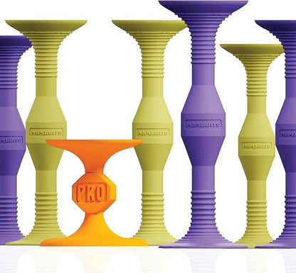 Popdarts Pro Pack Game Set (Purple and Yellow) - Indoor, Outdoor Suction Cup Throwing Game - Competition with a POP