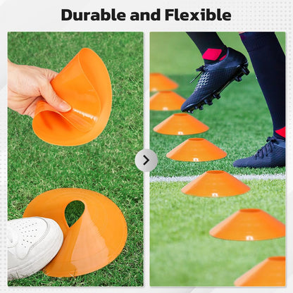 GHB Soccer Cones 25/50/100 Pack Disc Soccer Sport Cones