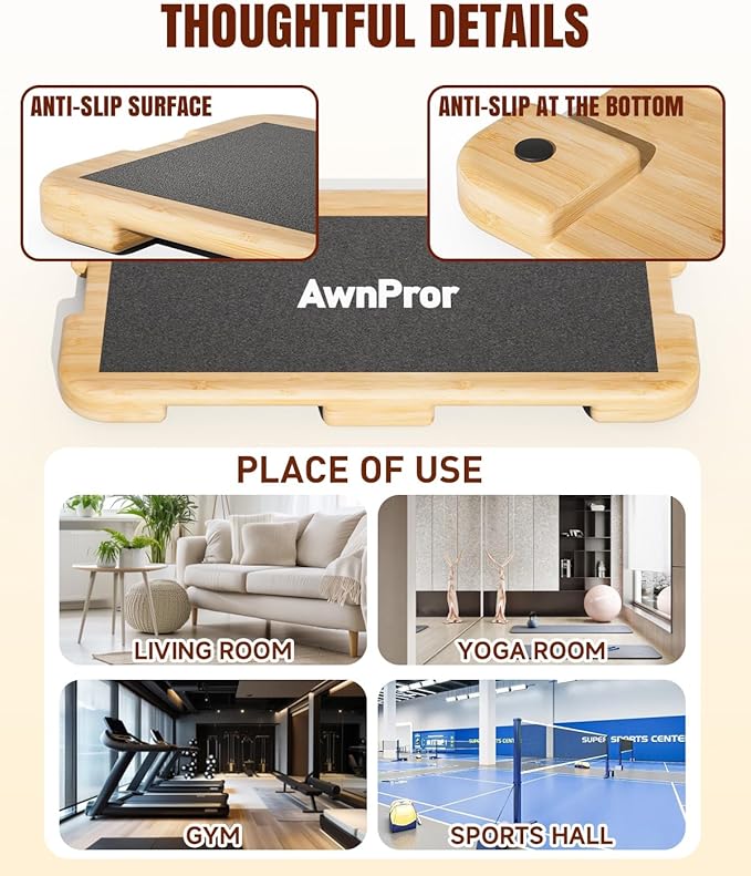 Resistance Band Foot Plate,Wood Non-Slip Exercise Platform Fitness Board for Elastic Band Stretch Bands Pull Up Bands Working Out