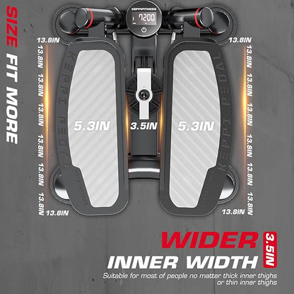 KeppiFitness Steppers for Exercise at Home, Stair Stepper with Resistance Bands for Home Cardio Exercise - FITSTEP Series