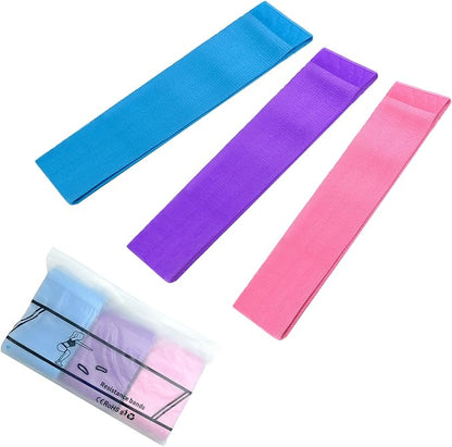 Crush Partner Fabric Resistance Bands - Exercise Workout Bands, 3 Levels Resistance for Legs, Butt, Yoga, Pilates