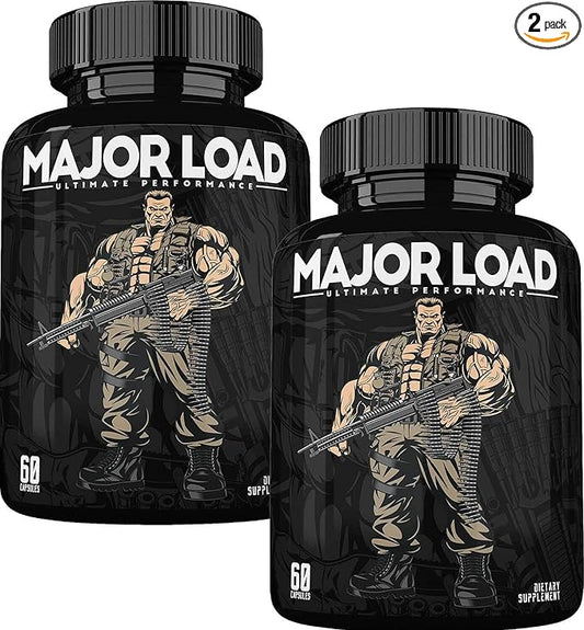 ONL Testosterone Supplement for Men - Major Load Testosterone Booster with Horny Goat Weed & Maca