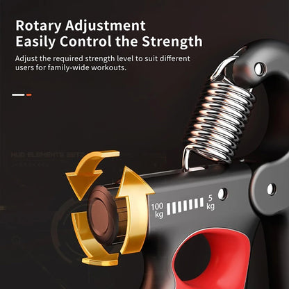 Hiyoga Grip Strength Trainer with Adjustable Resistance & Automatic Counter